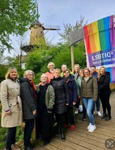 The equal opportunities officers in the district of Kleve raise the rainbow flag every year on the International Day against Homo-, Bi-, Inter- and Transphobia on May 17th