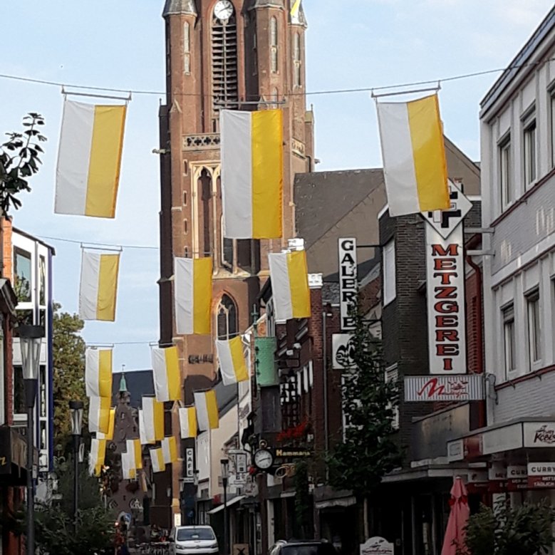 Mise en place de drapeaux dans la rue principale, communauté publicitaire de la rue principale